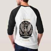 イーグルの強さと自由 Tシャツ (裏面)