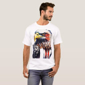 イーグルの強さ：自由の象徴 Tシャツ (正面フル)