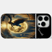 イーグルの満月がイルミネーションする Case-Mate iPhoneケース (裏面 (横))
