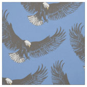 イーグルの羽を引いたスケッチアート生地 ファブリック (見本)