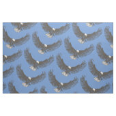 イーグルの羽を引いたスケッチアート生地 ファブリック (ファットクウォーター)