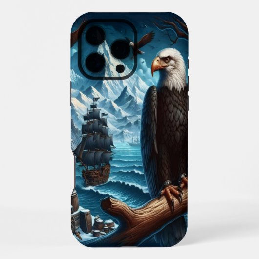 イーグルの船の見張り iPhoneケース (裏面)