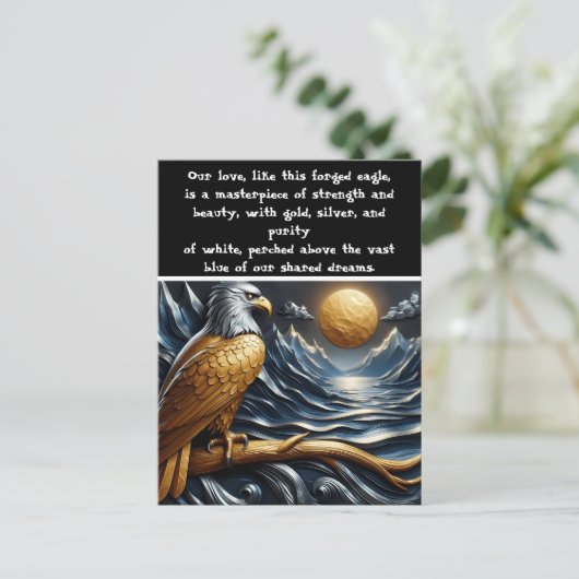 イーグルの視線:サミット、深い、Azure ポストカード (スタンド正面)