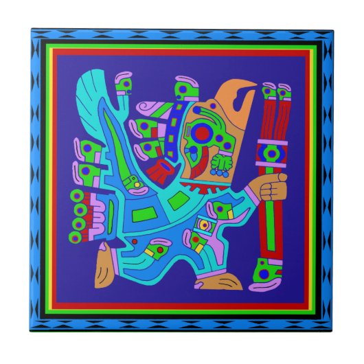 イーグルアステカウォリアー神 タイル (正面)