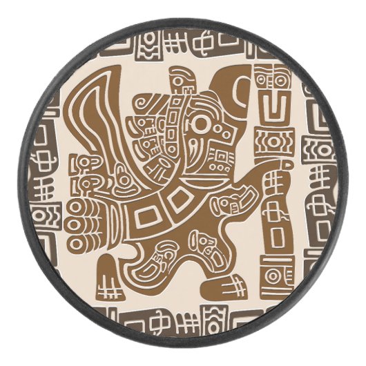 イーグルアステカウォリアー部族古代アート アイスホッケーパック (正面)