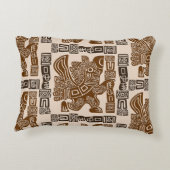 イーグルアステカウォリアー部族古代アート アクセントクッション (裏面)