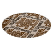 イーグルアステカウォリアー部族古代アート カッティングボード (角)