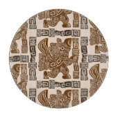 イーグルアステカウォリアー部族古代アート カッティングボード (正面)