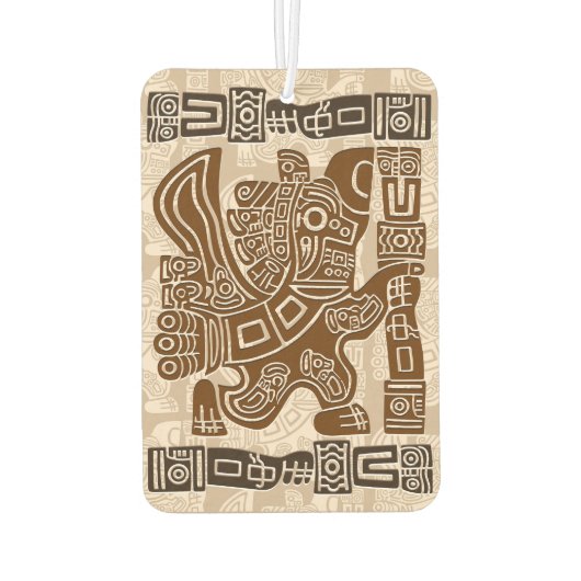 イーグルアステカウォリアー部族古代アート カーエアーフレッシュナー (裏面)