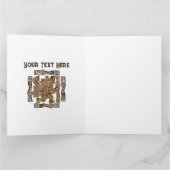 イーグルアステカウォリアー部族古代アート カード (内部)