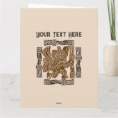 イーグルアステカウォリアー部族古代アート カード (裏面)