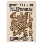 イーグルアステカウォリアー部族古代アート クリップボード (裏面)