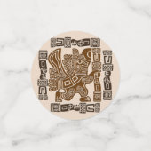 イーグルアステカウォリアー部族古代アート コンフェッティ (スモール正面)