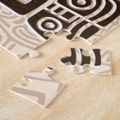 イーグルアステカウォリアー部族古代アート ジグソーパズル (側面)