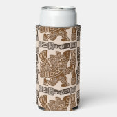 イーグルアステカウォリアー部族古代アート スリム缶クーラー (Seltzer裏面)