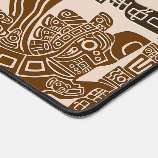 イーグルアステカウォリアー部族古代アート デスクマット (コーナー)