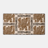 イーグルアステカウォリアー部族古代アート デスクマット (正面)