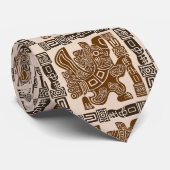 イーグルアステカウォリアー部族古代アート ネクタイ (ロール)