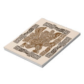 イーグルアステカウォリアー部族古代アート ノートパッド (回転)