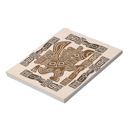 イーグルアステカウォリアー部族古代アート ノートパッド (回転)