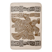 イーグルアステカウォリアー部族古代アート バスマット (正面縦)