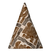 イーグルアステカウォリアー部族古代アート パーティーハット (右)