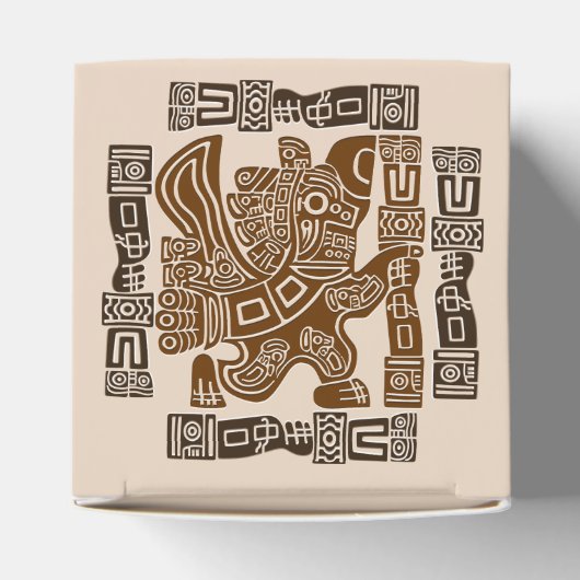 イーグルアステカウォリアー部族古代アート フェイバーボックス (上部)