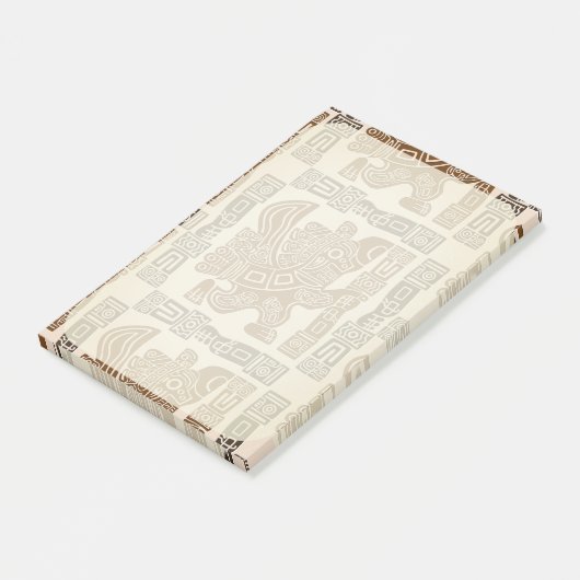 イーグルアステカウォリアー部族古代アート ポストイット (アングル)