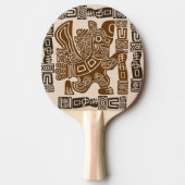 イーグルアステカウォリアー部族古代アート 卓球ラケット (正面)