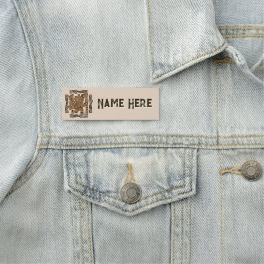 イーグルアステカウォリアー部族古代アート 名札 (インサイチュ)