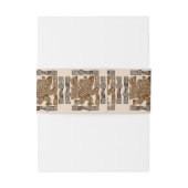 イーグルアステカウォリアー部族古代アート 招待状ベリーバンド (裏面例)