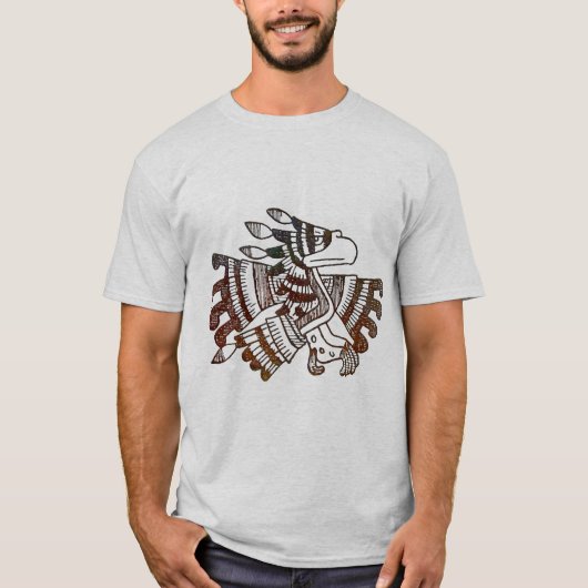 イーグルアステカ伝統的ー Tシャツ (正面)