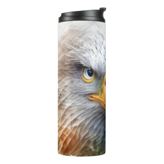 イーグルアニマルポートレート自然絵画野生生物 タンブラー (回転左)