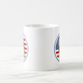 イーグルアメリカ国旗 コーヒーマグカップ (中央)