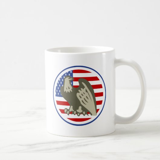 イーグルアメリカ国旗 コーヒーマグカップ (右)