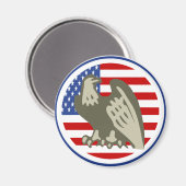 イーグルアメリカ国旗 マグネット (正面/裏面)