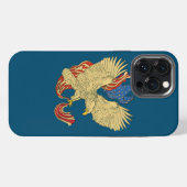 イーグルアメリカ国旗 iPhoneケース (裏面横)