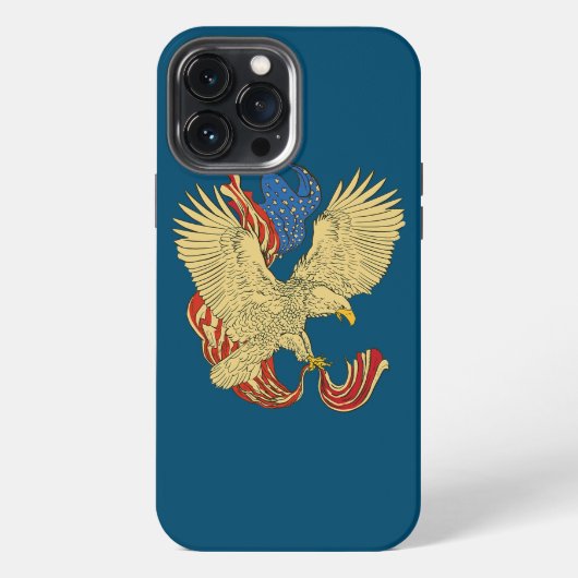 イーグルアメリカ国旗 iPhoneケース (裏面)