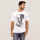 イーグルアート | 生まれながらにして空高く舞い上がる | 霊感を与えるヴィンテージB Tシャツ (正面フル)