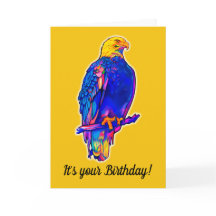 イーグルインカラーズハッピーバースデーカード