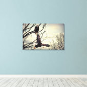 イーグルウォッチングイーグル キャンバスプリント (インサイチュ (ウッドフロア))