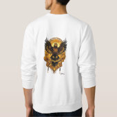 「イーグルエレガンス威厳のある：フライトTシャツデザイン」 スウェットシャツ (裏面)