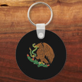 イーグルエンブレムメキシコ国旗Cinco De Mayo Mex キーホルダー (正面)
