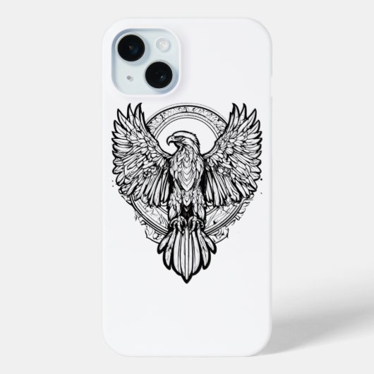 "イーグルエンブレム: iPhone 15 Eagleプリントカバー" Case-Mate iPhoneケース (裏面)