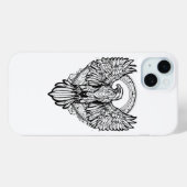 "イーグルエンブレム: iPhone 15 Eagleプリントカバー" Case-Mate iPhoneケース (裏面 (横))