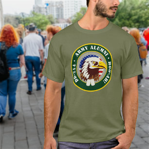 イーグルエンブレムUSAフラグ DD 214 陸軍同窓会 Tシャツ