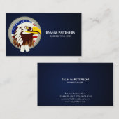 イーグルエンブレムUSA国旗 名刺 (正面/裏面)