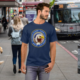 イーグルエンブレムUSA国旗 | DD 214空軍同窓生 Tシャツ