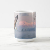 イーグルオリンピックマウンテンズカークランドワシントン旅行 コーヒーマグカップ (中央)