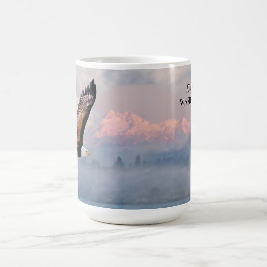 イーグルオリンピックマウンテンズカークランドワシントン旅行 コーヒーマグカップ (中央)